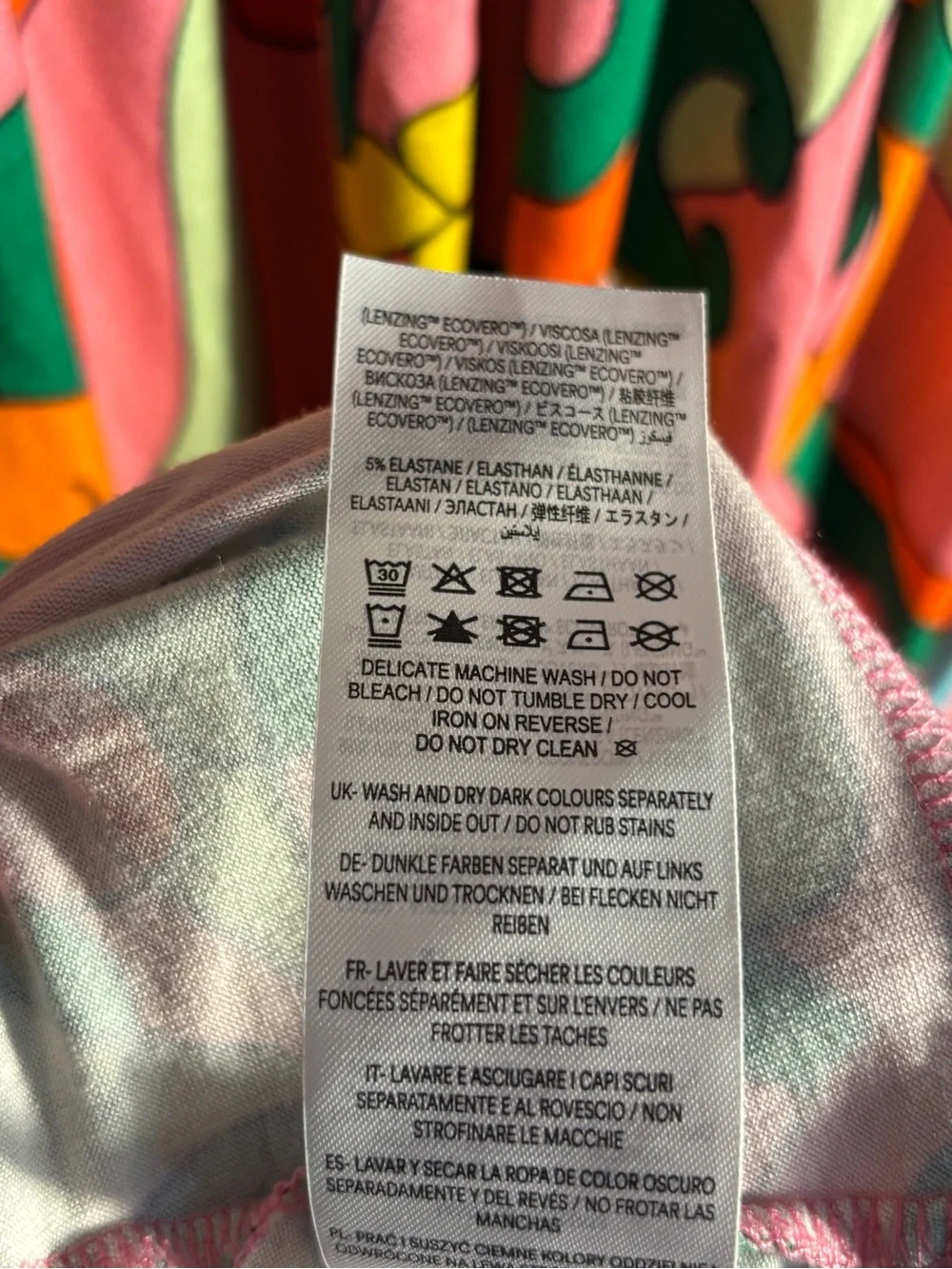 Boden Maya Pink Kimono Jersey Maxi Dress Maximalist Tropical Colorful 12R Resort